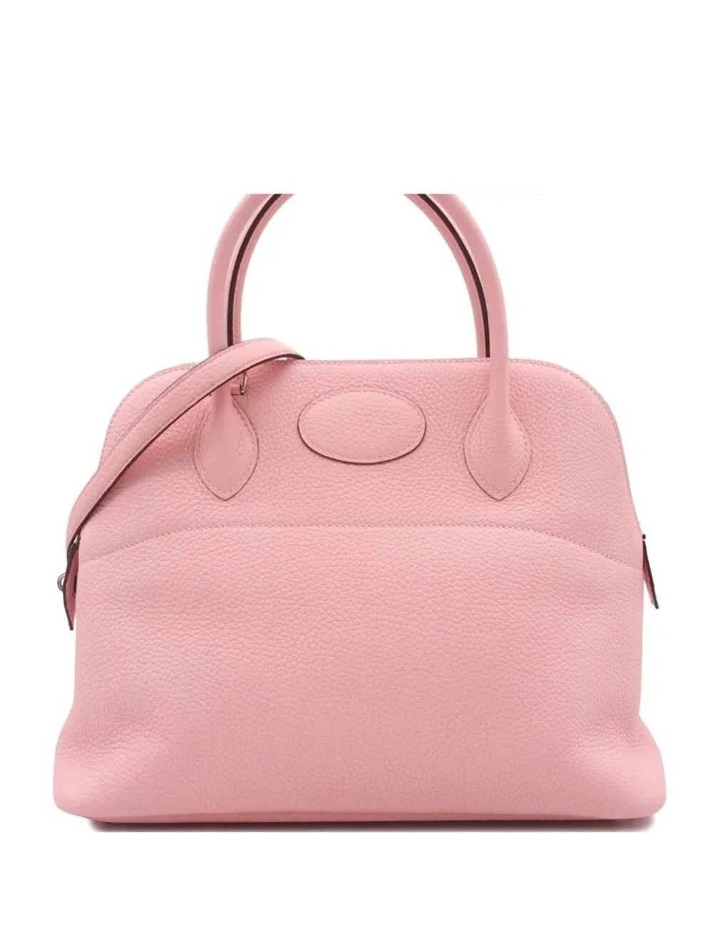 Hermes Bolide 31 Rose Sakura Nata Silver Taurillon Clemence Verso 2-Way